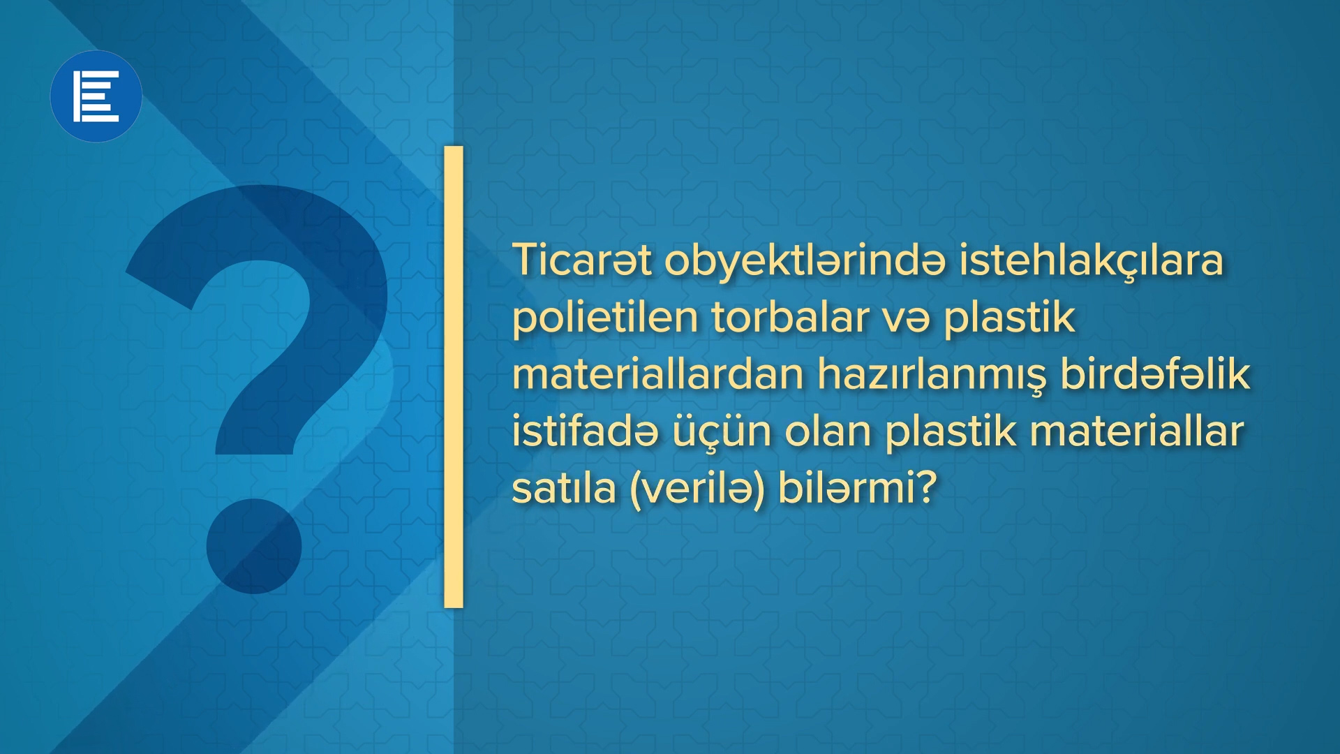 Ticarət obyektlərində istehlakçılara polietilen torbalar satıla bilərmi?